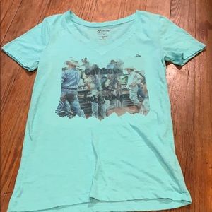 Cowboy and turquoise tshirt